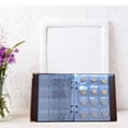 thumbnail image 2 of MesaSe Coin Collection Book Leather Pocket 20 Pages 240 Pockets Coin Collection Organizer Storage Box Case Supplies for Coin Flips  Coin & Button  Cell Batteries  Large Coin, 2 of 10