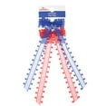 thumbnail image 2 of Way to Celebrate Americana Ribbon Hair Bow Clips, Red and Blue, 2 Pieces, 2 of 4