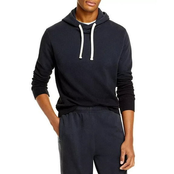 Monrow Mens Ombre Pullover Hoodie black Size S MSRP $153