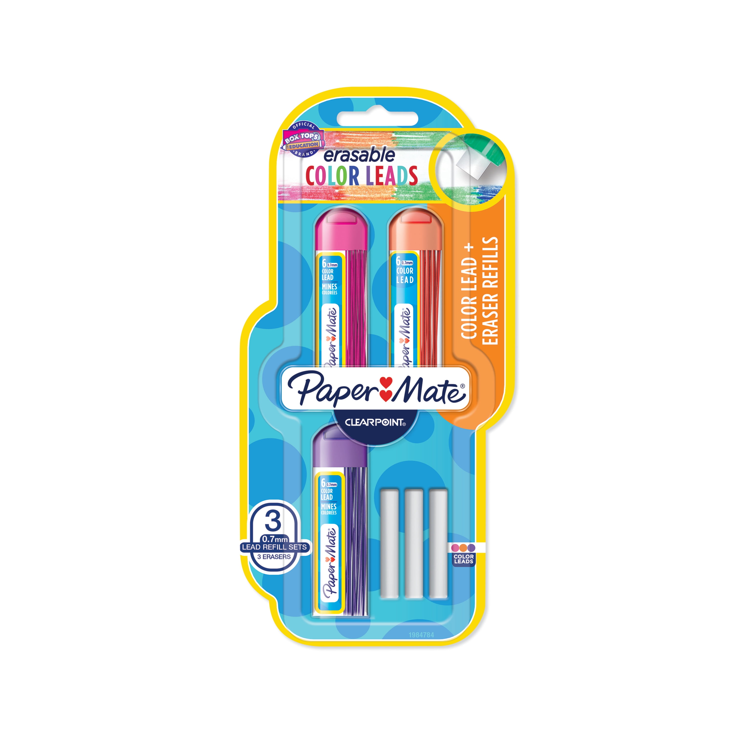 Paper Mate Clearpoint Color Lead And Eraser Mechanical Pencil Refills