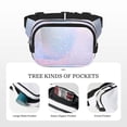 thumbnail image 5 of Kdxio Rainbow Unicorn Party Crossbody Double Layer Waist Bag Belt Bag for Unisex Fanny Pack Fashion Waist Packs for Hiking Running Shopping Traveling, 5 of 9