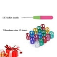 thumbnail image 1 of Tinglu Crochet Needle and Random Color 15 Beads Plastic Crochet Hook Needles for Hair Braids, 1 of 3