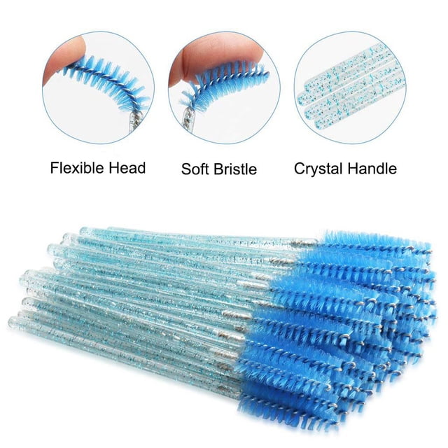 Paquete de 100 Varitas de Rimel Cepillos Desechables para Aplicadores de Extensiones Macarena cepillos de pestañas varitas de rimel