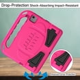 thumbnail image 3 of LTROP Case for iPad Air 5th/4th Generation Case(2022/2020), iPad Pro 11 Case 2021/2020/2018, Built-in Screen Protector, Shockproof Handle Stand Kids Case for iPad Air 5/4 10.9” and iPad Pro 11”, Rose, 3 of 8