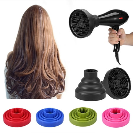 WALFRONT Hair Diffuser, Portable Collapsible Hair Blower Diffuser Cover Styling Hairdressing Tool Professional Salon Hairdryer Diffuser Curly Hair for Home or Travel 5
