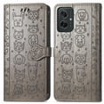 thumbnail image 1 of Funda Cartera FOXDOCK para Motorola Moto G35 , Flip PU con Relieve de Gatos y Perros, Tarjetero y Soporte, 1 of 6