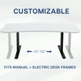 thumbnail image 3 of VIVO White 63" x 32" Table Top for Adjustable Standing Desk Frames, 3 of 8