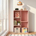 thumbnail image 5 of Mifurn 5-Cube Storage Organizer Bookcase, Bookshelf, Pink, 5 of 10