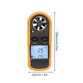 thumbnail image 2 of Eigraketly Anemómetro de mano 2 en 1, aire acondicionado, volumen de velocidad del viento Digital con Sensor de retroiluminación, Mini medidor de Accesorios para bloques patrón Eigraketly TO011036-01, 2 of 6