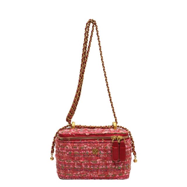Bolso de cadena de moda francesa de nicho para mujer, nuevo estilo 2025, bolso de mano de lana estilo Chanel, bolso bandolera versátil.
