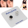 thumbnail image 4 of Pendientes De Masaje Magnético Pérdida De Peso Pendientes Magnéticos Pendientes Magnéticos No Perforados Pendientes De Puntos De Acupuntura Estimulantes Blanco Y Negro ANGGREK Otros, 4 of 8
