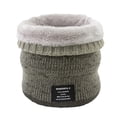 thumbnail image 5 of Bufanda de invierno cálida que combina con todo, además de bufanda de terciopelo, cuello de punto grueso de lana degradada, 5 of 5