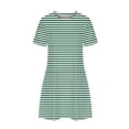 thumbnail image 5 of ZHUGeLI Womens Floral Patterned Loose Fit Dress Crewneck Short Sleeve Beach Dress, 5 of 6