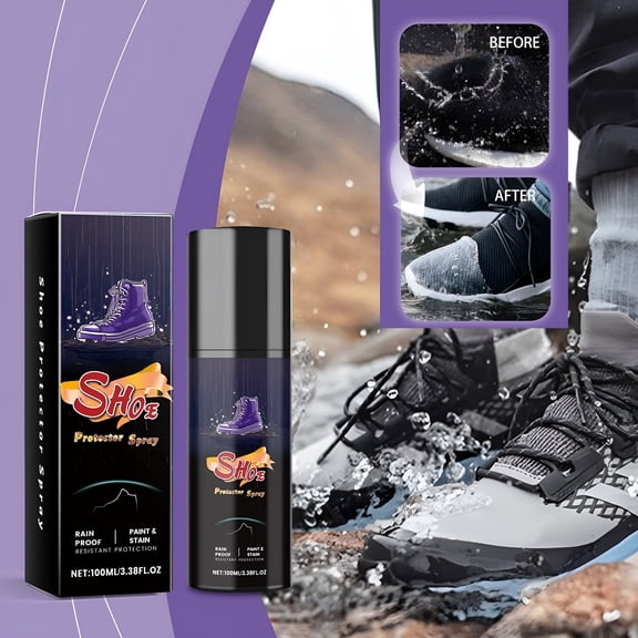 RAGUPEL Waterproof & Stain Repellent Spray for Shoes - 100ml Invisible Protection for Leather,Suede,Canvas & Mesh Sneakers - All-Weather Defense,Keeps Footwear Dry & Clean