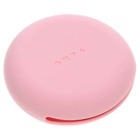 GAXIRE Silicone Powder Puff Storage Case 1 Pack 7.5x7.5x2 Inch Travel Portable Makeup Puff Holder