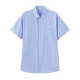 thumbnail image 2 of Mens Shirts Under $10 Mens Checkered Shirts Summer Chemise Homme Button Up Short Sleeve Shirt Men Blouse, 2 of 6