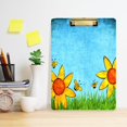 thumbnail image 6 of Sunflower 12.5x9in Clipboard, Durable Acrylic with Metal Clip and Wall Hook for Office or Classroom, 6 of 10