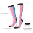 thumbnail image 5 of Transgender Flag Knee High Socks for Women Long Leg Warmers Socks, 5 of 7