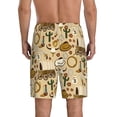 thumbnail image 3 of Fotbe Wild West Cowboy Pajama Shorts for Men, Men's Pajama Bottoms, Sleepwear,Short Pajama Pants-Small, 3 of 9