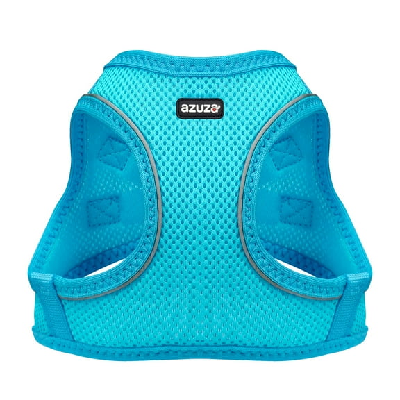 Dog Harness for Small & Medium Dogs Reflective Step in Puppy Harness Teal Blue
