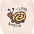 thumbnail image 3 of Inktastic I Love Snails Toddler Sweatshirt, 3 of 4