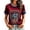 Wine, variant on Never Forget 9/11 Shirt for Women Patriotic V-Neck Tee with Red Trim & 25 Years Patch, Soft Cotton Relaxed Fit American Flag Memorial Top Army Green L