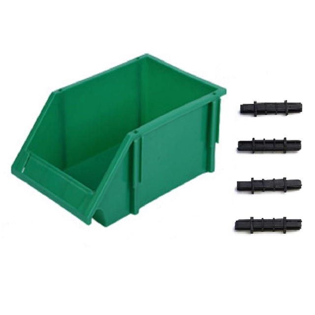 New Raw Material Safety Tool Storage Box Screw Parts Hardware Classification Box Assembly Workshop Shelf Load Bearing 30KG green