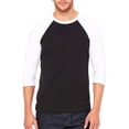 thumbnail image 1 of Bella + Canvas Unisex 3/4-Sleeve Baseball T-Shirt, 1 of 1
