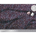 thumbnail image 2 of Soimoi Tissu Georgette Viscose Imprimé Floral Lavande au Mètre 42 Pouces de Large, 2 of 3