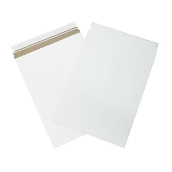 Box Partners Self-Seal Flat Mailers 13" x 18" White 100/Case RM18SS