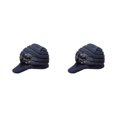thumbnail image 2 of Wweixi Warm Up In Style With Fashionable Wool Cap For Cold Weather Knitted Hats Knitted Caps Funny Hat Wool Hat Ear Protectors dark grey 2Set, 2 of 6