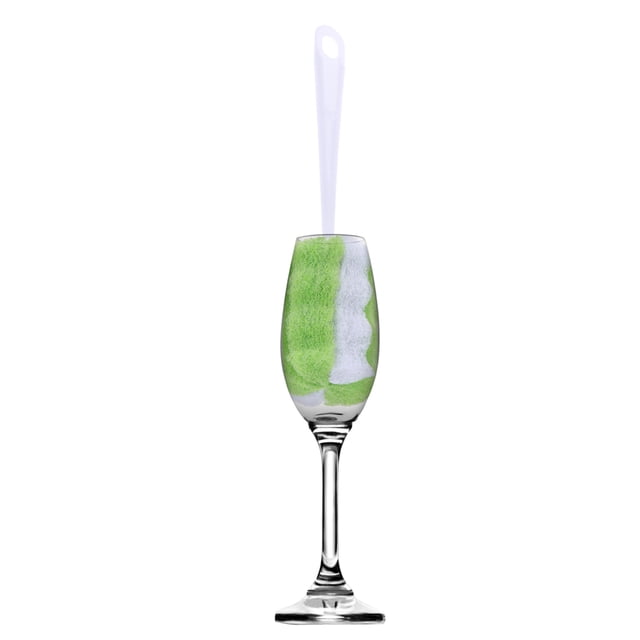 OULII Cepillo De Limpieza Con Mango Para Y Vasos Color Verde Claro
