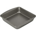 thumbnail image 1 of Square Cake Pan, Durable Steel Heavy-Duty Construction Oven Safe Scratch-Resistant Nonstick Coating for Convenient Versatile Baking, Grey (8 Inch X 8 Inch), 1 of 7