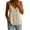 Beige, variant on Peplum Tank Tops for Women Linen V Neck Cami Tops Spaghetti Strap Button Down Blouses Summer Casual Sleeveless T-Shirt White XL