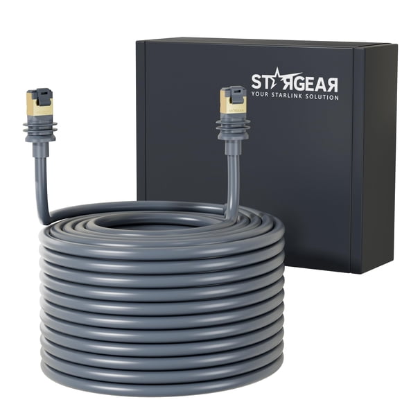 Cable Ethernet STARGEAR Starlink Gen 3, 45 m, resistente al agua para exteriores