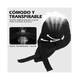 thumbnail image 4 of 6pzs Gorro De Cheff Gorro Para Cocina Estilo Turbante Unisex Negro, 4 of 5