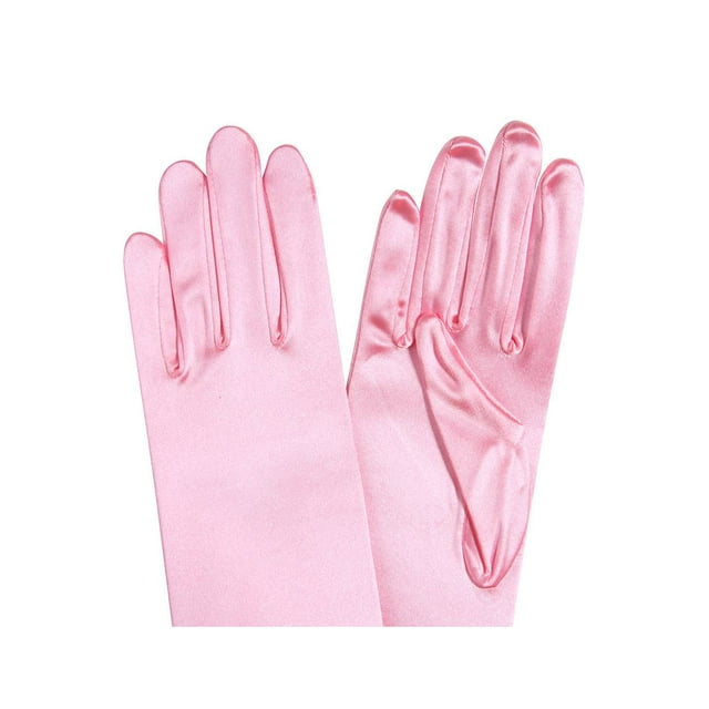 Gravity Threads Satin Opera Gloves Above the Elbow 14.7 inches Pink