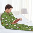 thumbnail image 6 of Lsque Halloween Monster Gnome Pattern Long Sleeve Pajama Set for Men - Soft 2-Piece Sleepwear and Loungewear Set with Pockets, Comfy Nightwear-X-Large, 6 of 7