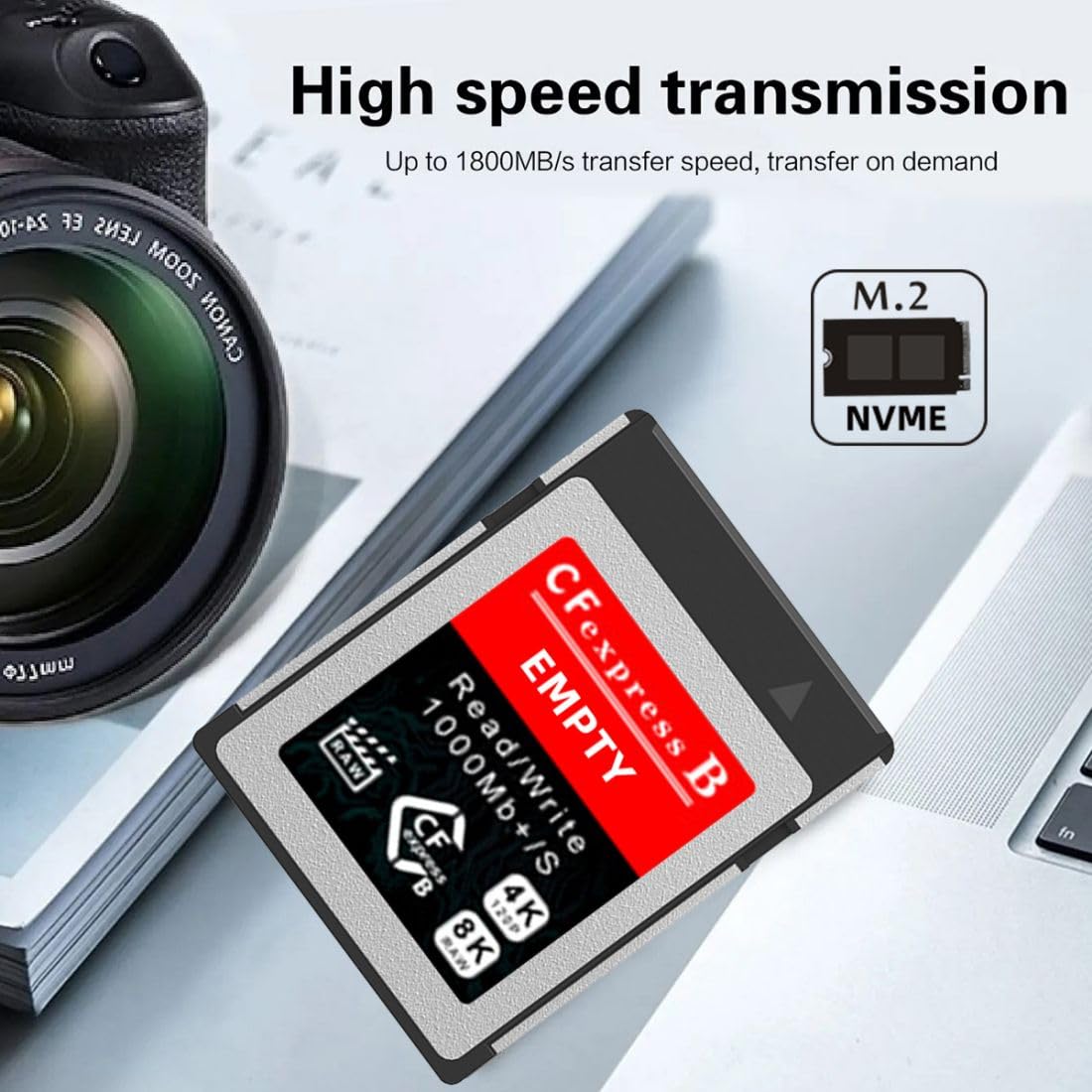 Kit Adaptateur CFexpress Type-B Vers NVME 2230 - Compatible Caméras XS Extension PCIe RAW 8K