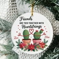 thumbnail image 2 of Friends Heartstrings Keepsake Christmas Ornament - for BFFs, Merry Xmas Gift, Circle Christmas Ornament, Tree Christmas Ornament, Ornament Christmas Gift, 2 of 5