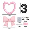 thumbnail image 2 of Set de decoración de globos xfbbchh para tercer cumpleaños con corazón de 40 cm, 2 of 6