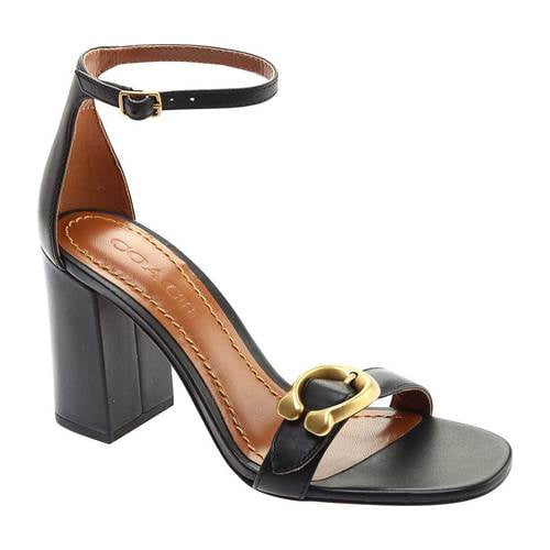 coach maya signature buckle dress sandals