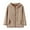 Beige, variant on Girls Jackets Girls Flannel Jacket Sherpa Fleece Lined Zip Up Winter Shirts with Hood Size 10-11 (Blue,10-11 Years)