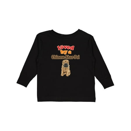 

Inktastic Chinese Shar Pei Dog Lover Gift Toddler Boy or Toddler Girl Long Sleeve T-Shirt