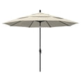 thumbnail image 2 of Parasol de Marché en Aluminium de 11 Pieds à Col, Inclinable, avec Passe-Partout, Noir/oléfine/citron/dwv, 2 of 4