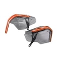 thumbnail image 4 of jiaping 2x Handlebar Wind Deflector Universal Wind Motorbike Hand Protector Brown and Orange, 4 of 9