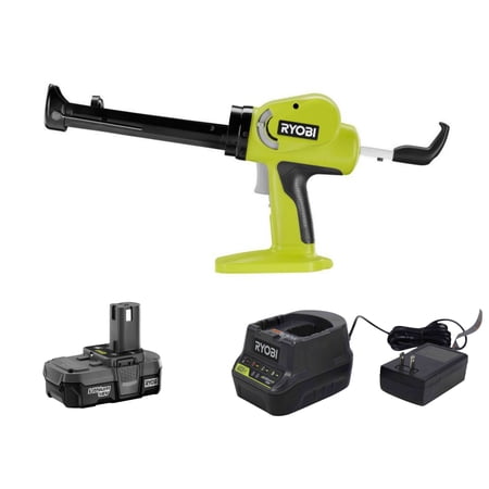 Ryobi 18V ONE+ Cordless Power Caulk and Adhesive Gun Kit (Includes: P310G , P102 Lithium-ion Battery Pack, P118b Charger) CERTIFIED REFURBISHED