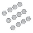 thumbnail image 3 of Candy Box, Multi-layer Candy Storage Container Special Cute Perfect Strong And Durable  For Your Guests For Wedding Bridal Shower Supplies Silver Hexagonal, 3 of 8