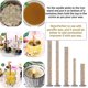 thumbnail image 4 of 50 Pieces Wooden Candle Wick, Candle Wick With Iron Holder Candle Wicks For Candle Making And Diy Crafts (yellow), 4 of 4