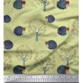 thumbnail image 1 of Soimoi Rayon Fabric Tree & Sheep Animal Print Sewing Fabric Yard 56 Inch Wide, 1 of 3
